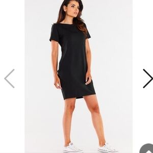 NWT RISTO BLACK SILK DRESS SIZE LARGE